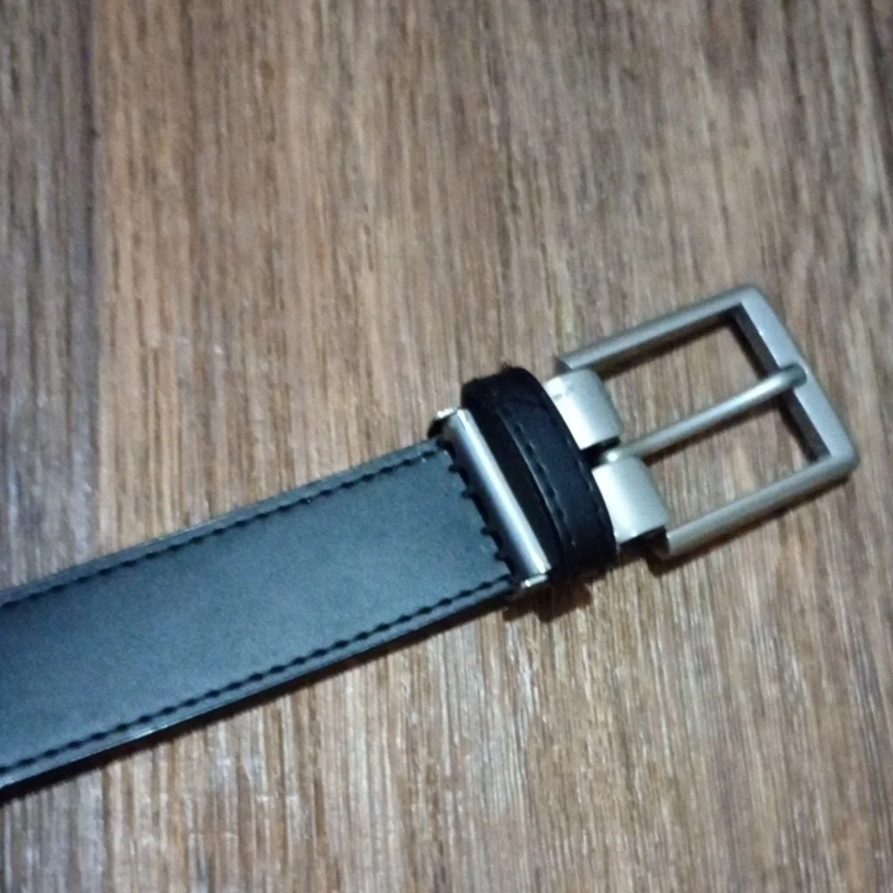 Oobe Dark Leather Mens Timeless Belt Genuine Leather Office Wear Casual Wear